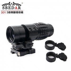 301快拆側(cè)翻3倍瞄準(zhǔn)鏡全息增倍鏡